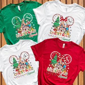 Personalized Disney Christmas Shirts, Custom Family Christmas Shirt, Custom Name Disney Christmas Shirt, Christmas Mickey Minnie Tees