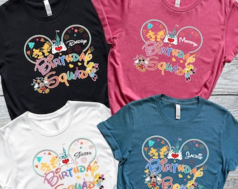 Custom Disney Birthday Shirt, Disney Birthday Boy, Birthday Disney Shirt, Disney Birthday Girl, Custom Matching Family Disney Birthday Shirt