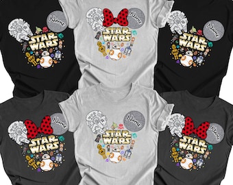 Custom Star Wars Shirts, Disney Star Wars Family shirt, Star Wars Birthday Shirts, Disney Trip Star Wars Shirts, Disney Star Wars 2026 Shirt