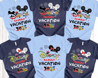 Camiseta de vacaciones familiares, camisetas de viaje familiar a Disney, camiseta personalizada de Disney 2026, camiseta personalizada de viaje a Disney, camiseta personalizada con el nombre de la familia Disney.
