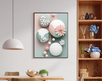 Arte de pared de simplicidad elegante / Decoración minimalista para el hogar imprimible