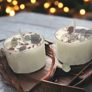 Rose & Crystal Tea Lights: Manifestation Candle Set