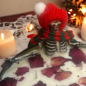 Skeleton spa day - Cozy Scarf - Soy Wax- Candle Gift - Scented Candle - Unscented- FREE SHIPPING priced 35 dollar and over