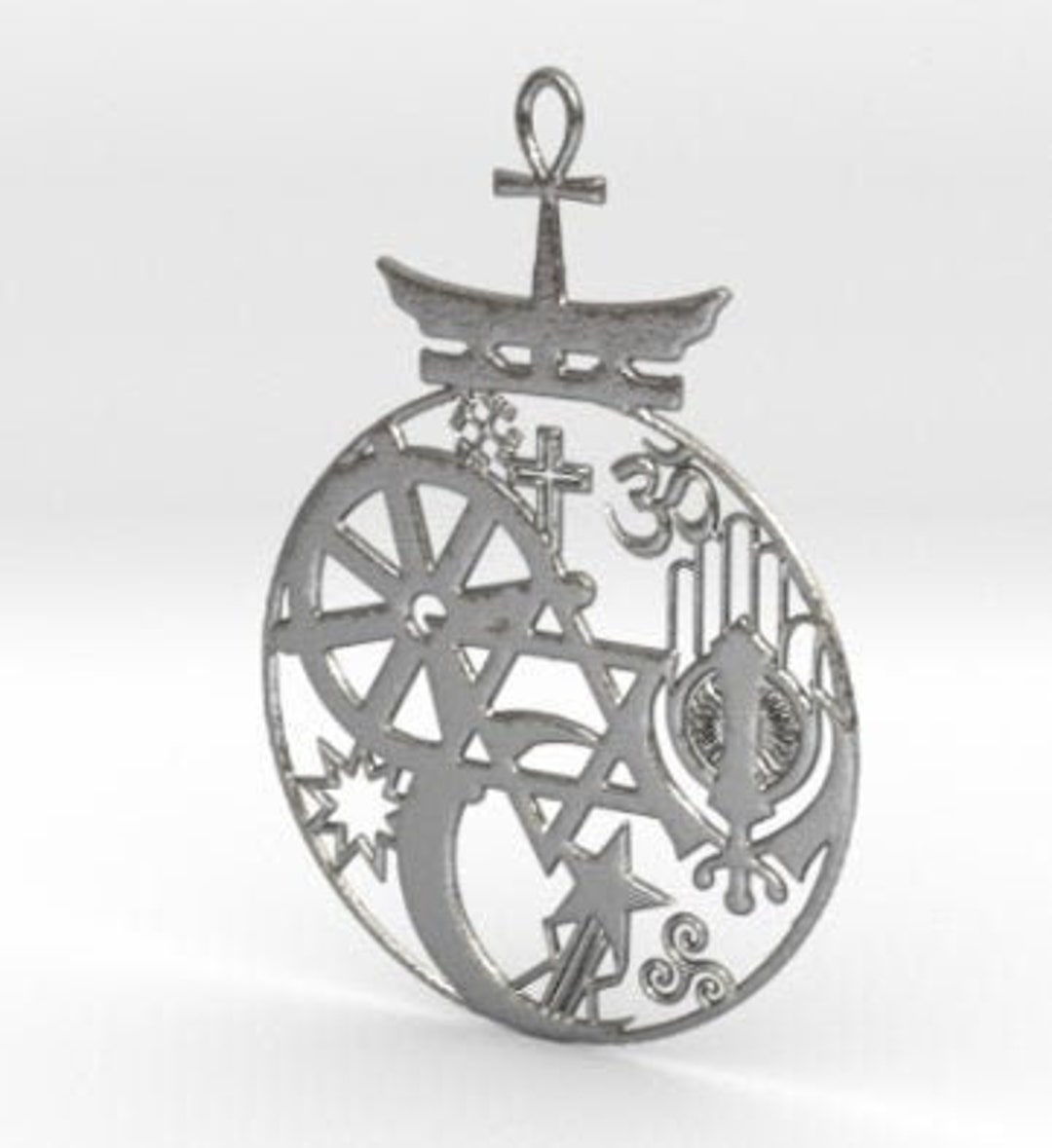 Omni Religious symbols Pendant Symbol Silver Pendant Etsy