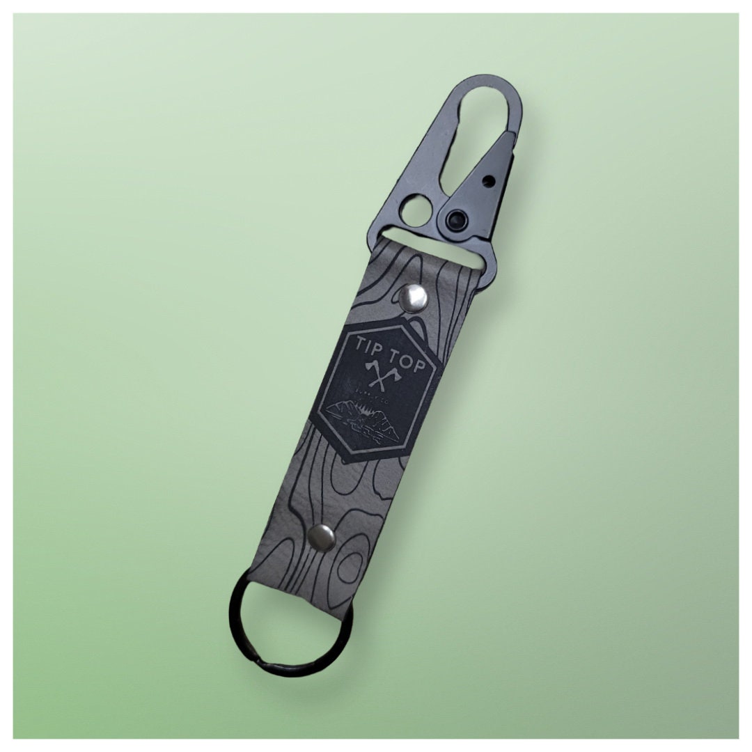 Custom Leather/carabiner Keychain - Etsy