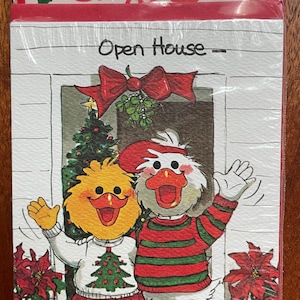 Vintage Suzy’s Zoo Open House Holiday Cards // Pack of 10 Christmas Invitation Cards