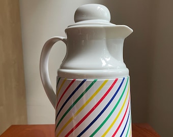 Vintage Phoenix Carafe in Primary Colored Stripes