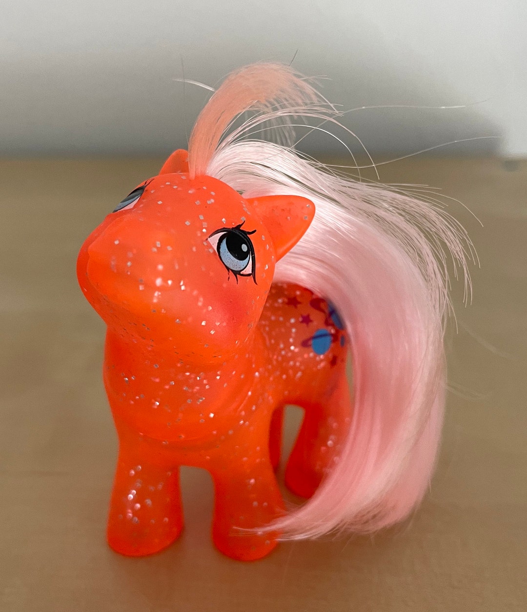 My Little Pony Baby Sparkle North Star // G1 // Orange Glitter Etsy