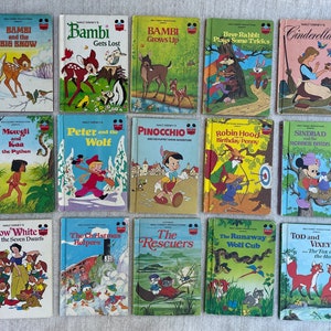 Wonderful World of Reading Walt Disney Book Series // Create your own Book Pack // 1970s and 1980s Vintage Children’s Books