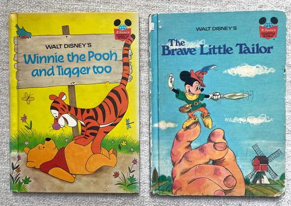 【ビンテージ】Wonderful World of Walt Disney Vintage Walt Disney Wonderful World Of Reading Books Book