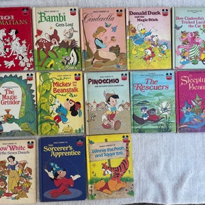 Wonderful World of Reading Walt Disney Books // Larger Sized Series // Create your own Book Pack // 1970s and 1980s Vintage Children’s Books