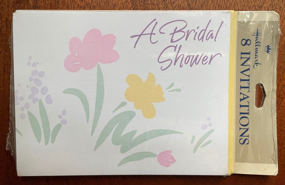 Vintage Hallmark Bridal Shower Invitation // 8 Pack of Etsy