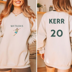 Sam Kerr Australian Supporter Sweatshirt, Matilda&#39;s Soccer Crewneck Sweatshirt -  TopUnisex Heavy Blend™