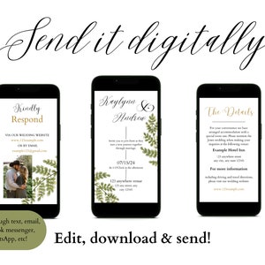 digital wedding invitation