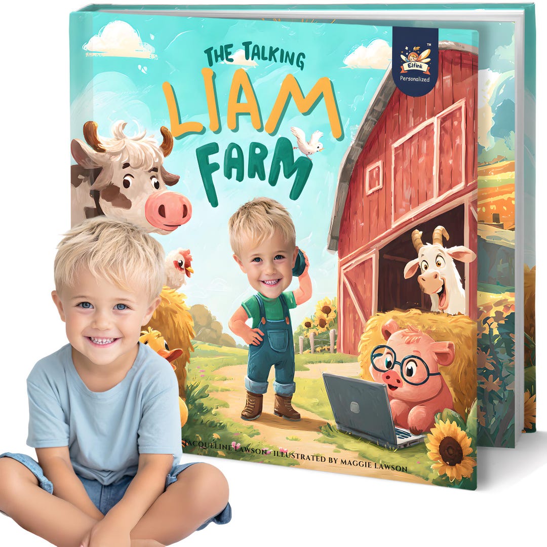 Baby Gifts | Personalized Kids Books | the Talking Farm Adventure - Etsy