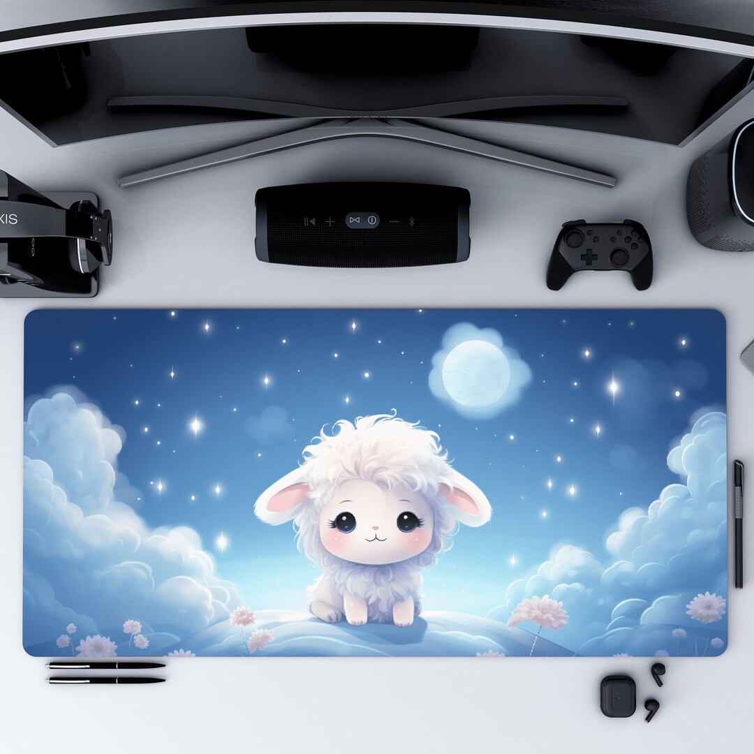 Cute Animals Desk Mat, Cute Desk Mat, Anime Desk Mat, Kawaii Mousepad