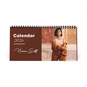 Naomi Scott 2026 Desk Calendar | Premium Spiral Bound Celebrity Photo Calendar | Stunning Collectible Gift for Fans & Desk Décor