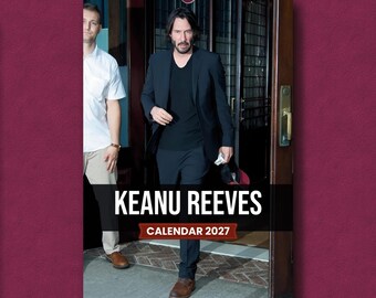 Keanu Reeves Wandkalender 2027 – Premium-Schauspielerkalender für Fans, Geschenkidee für Hollywood-Ikonen