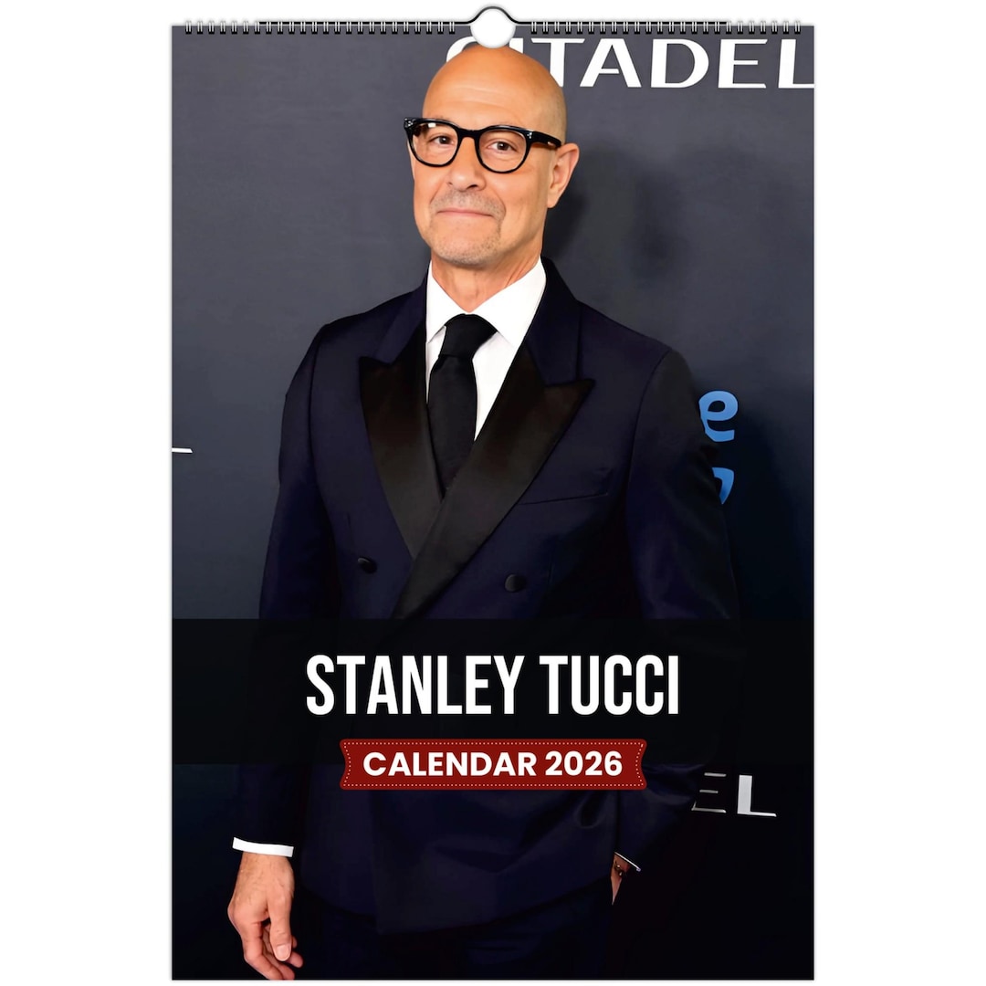 Stanley Tucci 2026 Wall Calendar – Premium Actor Calendar for Fans ...