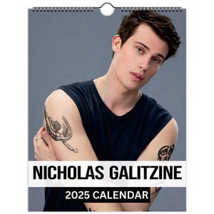 Nicholas Galitzine Wall Calendar 2025 Vol 2 Large, Red, White & Royal Blue, Bottoms, Chambers