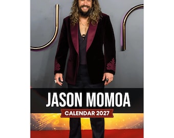 Jason Momoa 2027 Wall Calendar – Premium Actor Calendar for Fans
