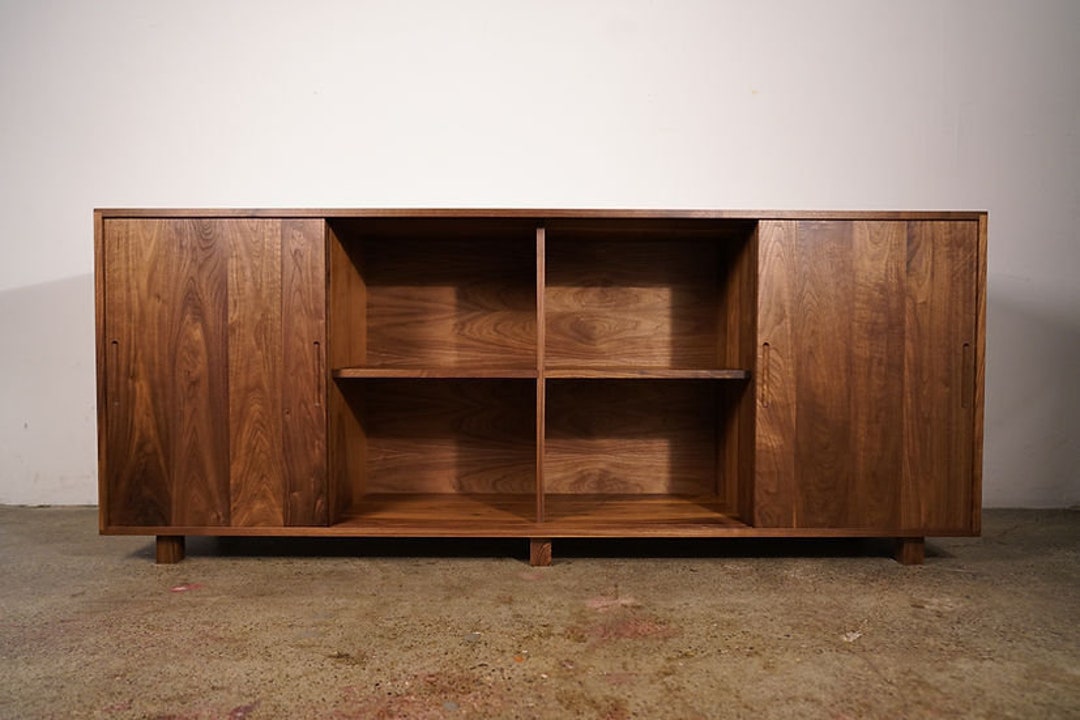 Modern TV Console Table Solid Wood Tv Furniture Industrial - Etsy