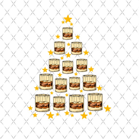 Bourbon Christmas Tree Png, Funny Christmas Png, Christmas Whiskey Png, Christmas Drink Png, Christmas Gifts,Xmas Holiday,Christmas Tree Png