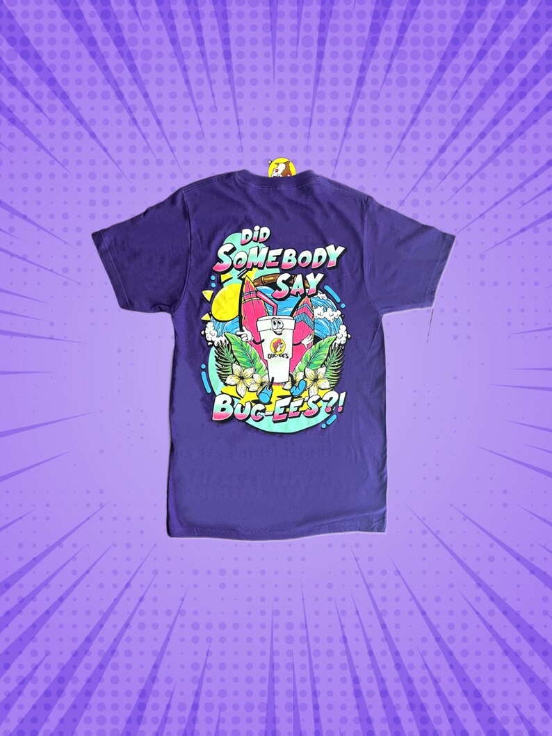 Bucee's Purple Summer Tee Bucee's Tshirt Etsy