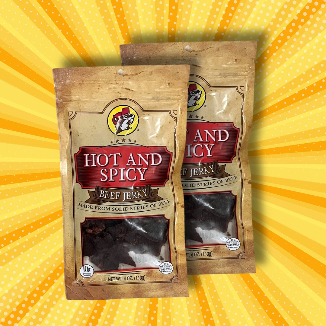Bucee's Hot and Spicy Beef Jerky 2 Bags Bucee's Etsy
