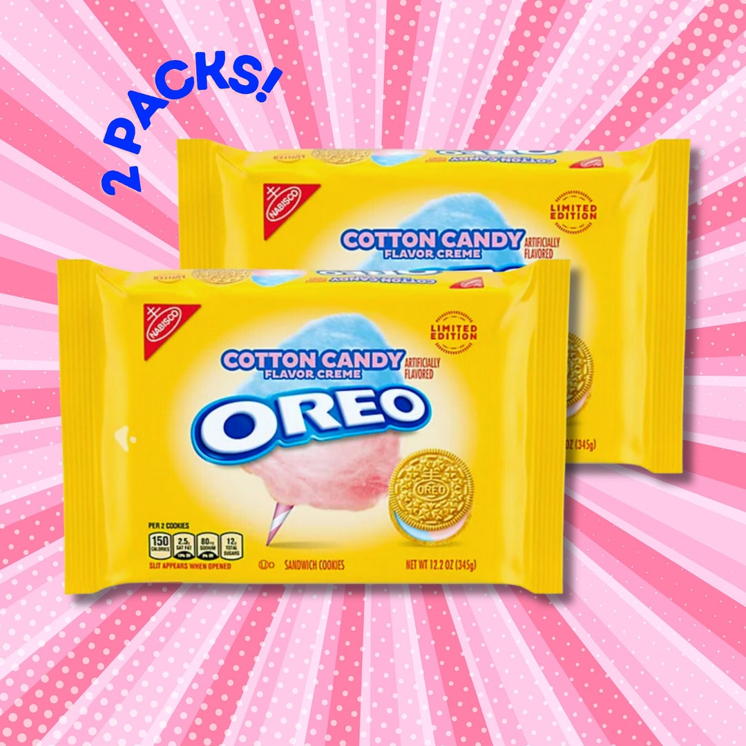 OREO Cotton Candy Sandwich Cookies Limited Edition Oreos 2 Etsy UK