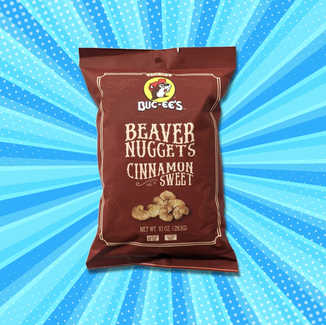 Cinnamon Sweet Beaver Nuggets, Bucee's Beaver Nuggets, Sweet Corn Puff