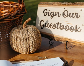 Wooden Sign | Sign Our Guestbook | Wedding