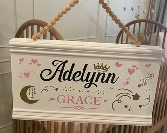 Custom Wooden Name Sign | Kids' Room or Nursery