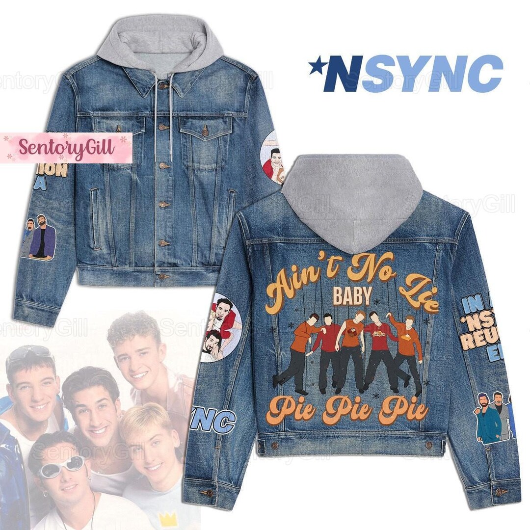Christmas Nsync Tour Jacket Nsync Denim Jacket Nsync Tour Etsy