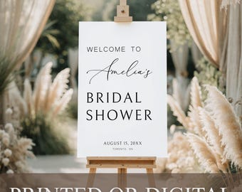 Letrero de bienvenida para despedida de soltera IMPRESO o DIGITAL, Señalización de bienvenida minimalista, Tablero de bienvenida sencillo y elegante, Póster moderno para despedida de soltera, PA-1