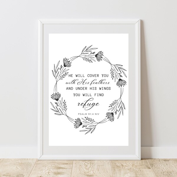 Psalm 23 4 Niv - Etsy