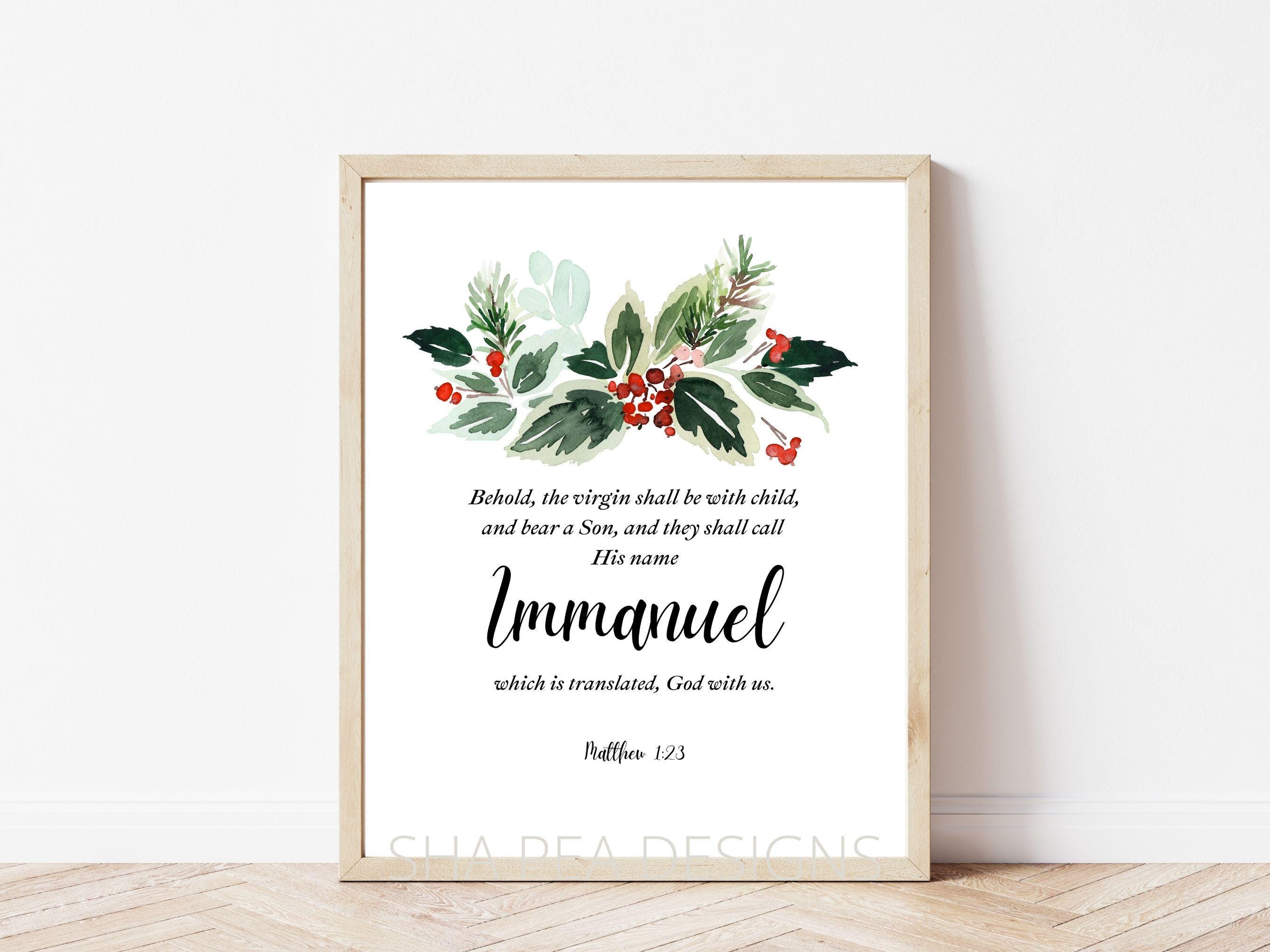Matthew 1:23 Wreath Boxed Note Cards Matthew 1:23 Wreath Boxed Note Cards