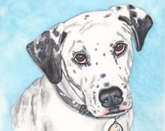 Hand Painted Pet Portrait from Photo, Custom Painting, Pet Memorial, Gift, Dog Portrait, Personalized Gift, Original Watercolor