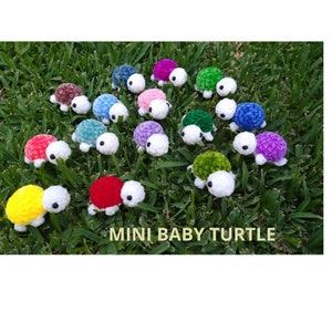 Baby turtle plushie  2 inches , Pocket turtle, turtle plushie , Crochet turtle, Sea turtle, Gift  Kids, crochet animal / crochet turtle mini