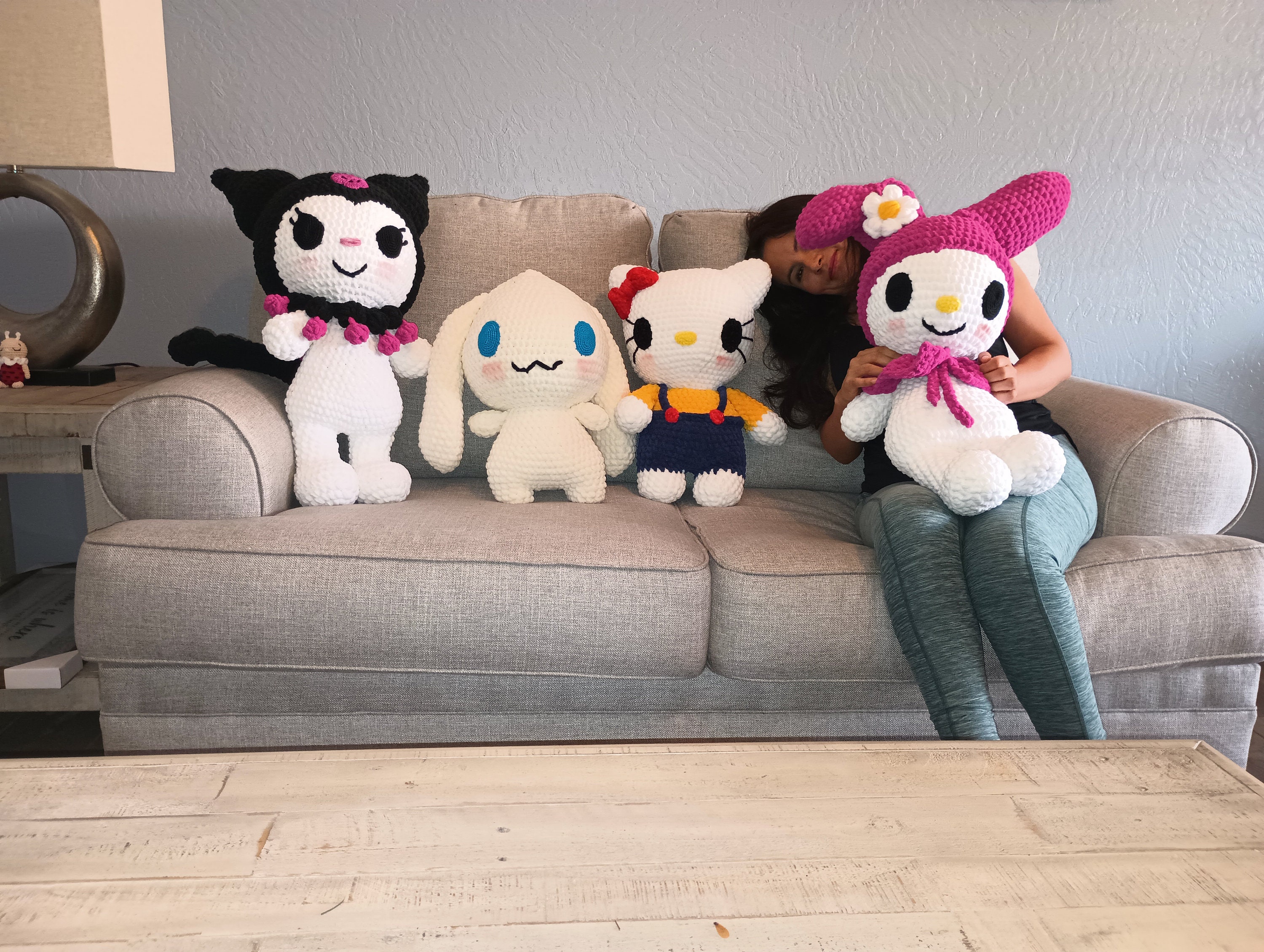 Cinnamonroll Jumbo Crochet,handmade,kawaii Japanese Doll