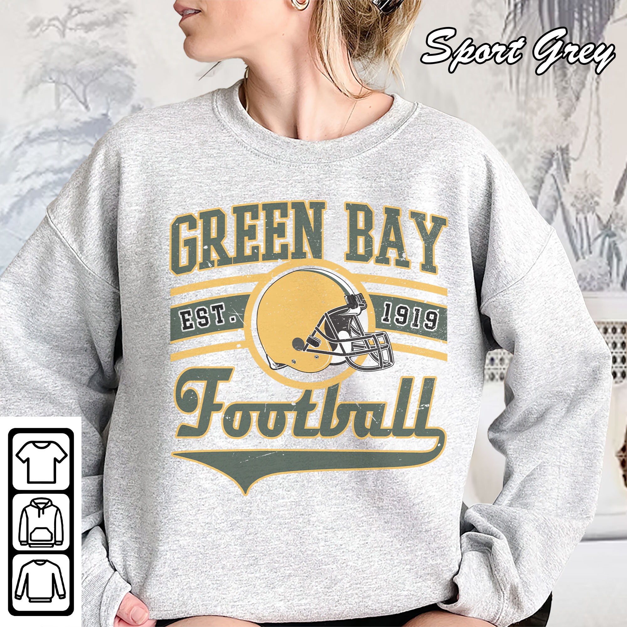 Grey packers sweatshirt sale