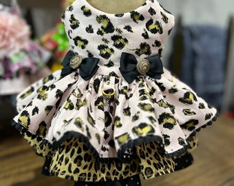 Cheetah Princess Ruffled Dress