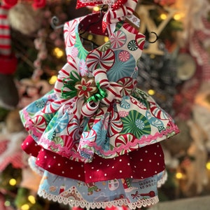 Sweets At Christmas Ruffled Dress
