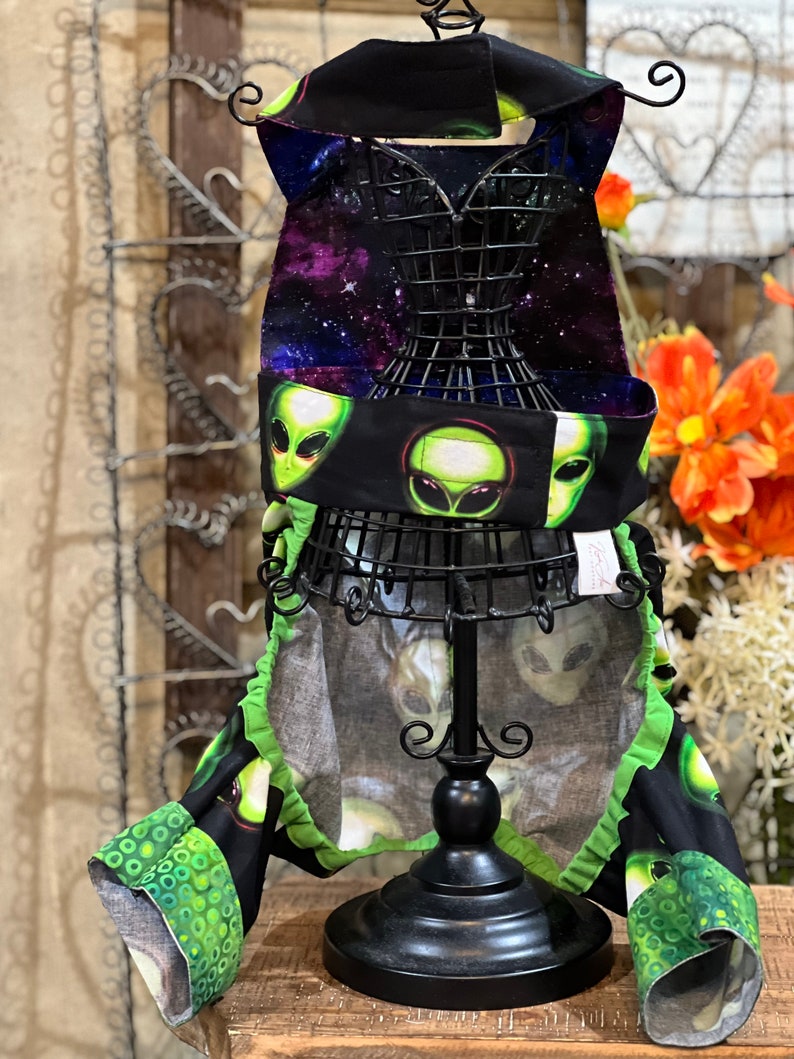Alien Complex Ruffle Aliens Have Landed Overalls - Etsy