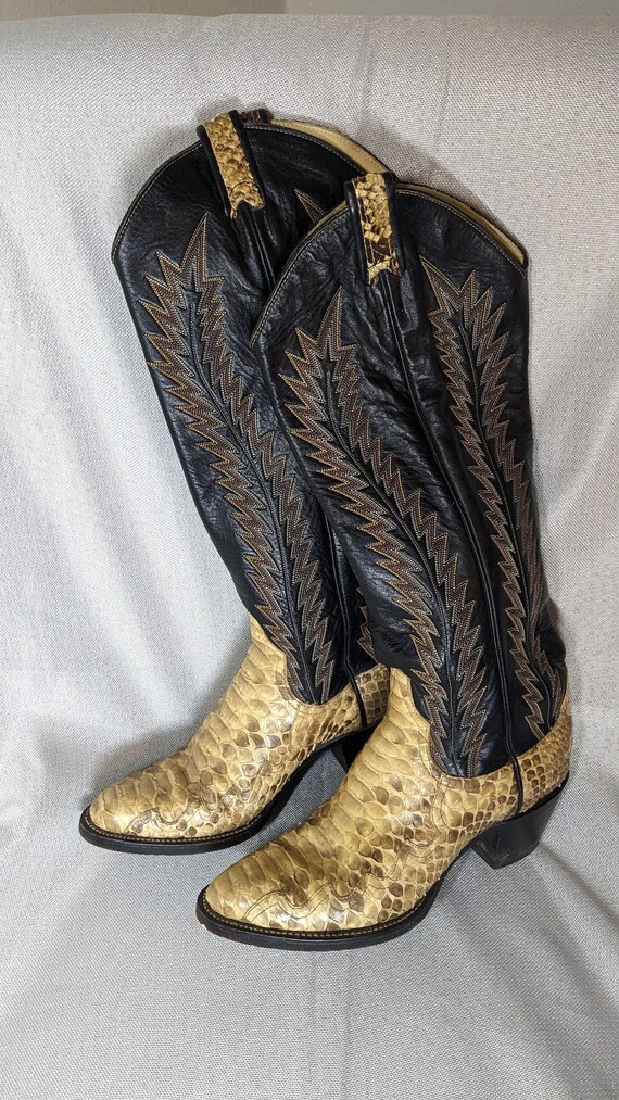 Larry mahan python boots cheap