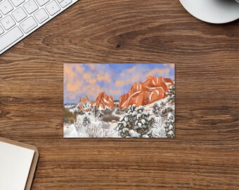 Garden of the Gods in Winter Greeting Card | Sboccio Designs