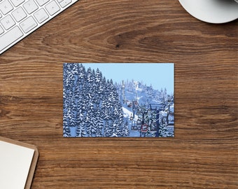 Colorado Ski Life Greeting Card | Sboccio Designs