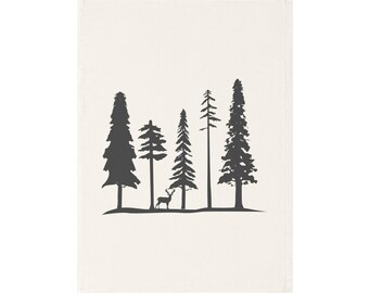 Forest Silhouette Tea Towel | Sboccio Designs