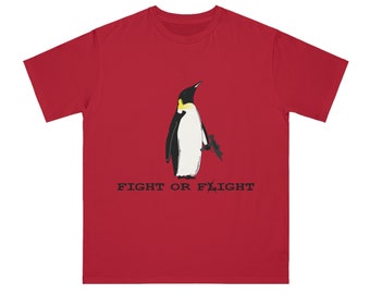 Fight or Flight Penguin Organic Unisex Classic T-Shirt | Sboccio Designs