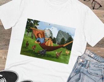 Pinup Inspired 'Rustic Relaxation' Organic Creator T-shirt - Unisex | Sboccio Designs